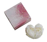 LUCKGONI Bougie décorative en cire de soja pour méditations, soulagement du stress, décoration de table, accessoires photo, bougie parfumée en forme de cœur de rose