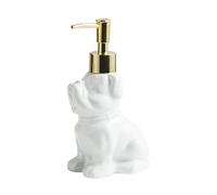 LUCKGONI Distributeur de savon créatif en céramique pour salle de bain, cuisine, comptoir, décoration de liquide, support de conteneur de liquide, pompe à presse, design