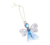 LUCKGONI Élégant pendentif angélique plat 2D en acrylique - Décoration de vacances sur le thème côtier pour sapin de Noël ou décoration d'intérieur