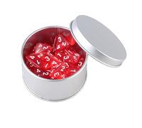 LUCKGONI Lot de 25 dés polyédriques en acrylique transparent à 4 faces pour jeu de rôle