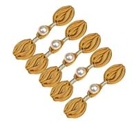 LUCKGONI Lot de 5 boutons de fermeture à nœud chinois avec fleurs et perles pour costume traditionnel chinois Cheongsam