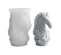 LUCKGONI Moule créatif en silicone en forme de cheval pour bougie parfumée savon et décoration de la maison créative