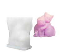 LUCKGONI Moule en silicone multi-usage en forme de chien pour moulage de résine, bougie, savon, gypse
