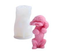LUCKGONI Moule en silicone pour bougie en forme de chien - Multifonction - Pour moulage de résine - Fait à la main - Savon - Figurine de gypse