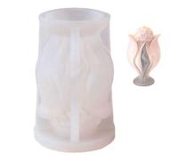 LUCKGONI Moule en silicone pour bougies artisanales faites à la main en forme de corps de fleur
