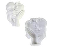 LUCKGONI Moule en silicone pour la fabrication de bougies en forme de visage - Moule en résine pour bricolage, aromathérapie, décorations de table