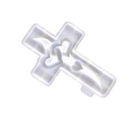 LUCKGONI Moule en silicone pratique en forme de croix en forme de cœur pour la fabrication de projets de bricolage personnalisés et sur le thème de l'amour