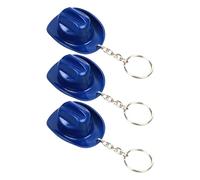 LUCKGONI Porte-clés décapsuleur en ABS coloré en forme de chapeau de vache pour l'extérieur, aventure et événement social