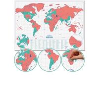 Luckies Carte du monde à gratter fluo | Carte du monde à gratter | Carte du monde à gratter | Carte du monde à gratter | Carte du monde à gratter | Corail