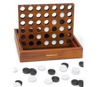 Luckies Luckies Vier gewinnt Jeu de starategy classique Marron 8 x 6 cm