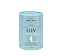 Luckies Of London Gin Socks On The Rocks Coffret cadeau avec verre à gin et chaussettes fantaisie pour femme et coffret cadeau à gin pour femme, bleu, Taille unique