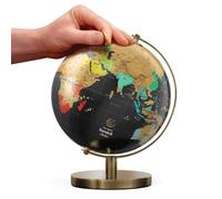 Luckies Of London | Globe à gratter | Carte du monde à gratter | Globes du monde pour adultes | Carte à gratter et carte de voyage | Gadgets de bureau pour homme et décoration de bureau | Cadeaux de