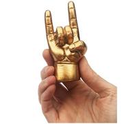 Luckies of London, Ornements dorés pour décoration de Bureau, Mini Anneau, Accessoires de Bureau Rock N Roll pour Homme ou Chambre à Coucher, Cadeaux pour Lui, Accessoires de Bureau et Cadeaux de