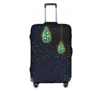 Luckily&Day Bottle in the night sky Housse de protection élastique pour valise (pour 45,7 à 81,3 cm), Blanc, X-Large