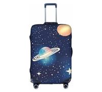 Luckily&Day Starry Sky Universe Housse de protection élastique pour valise de voyage (pour 45,7 à 81,3 cm), Blanc, X-Large
