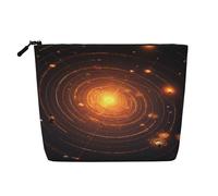 Luckily&Day The Solar System Trousse de maquillage pour femme avec grand espace de rangement Noir Taille unique, Noir/blanc, One Size