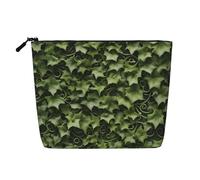 Luckily&Day Trousse de maquillage avec imprimé floral et lierre pour femme, sac de voyage tendance avec grand rangement cadeaux pour femme, noir, taille unique, Noir/blanc, One Size