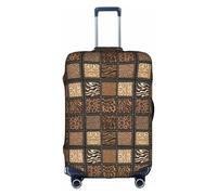Luckily&Day Wild Zoo Housse de protection élastique pour bagage de voyage 45,7 à 81,3 cm, Blanc, Medium