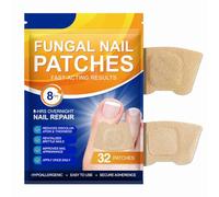 Luckinwish Ongles Des Pieds,Patchs de Réparation pour Les Ongles,Patchs Luckinwish,Patchs Antifongiques pour Ongles,Aide à Restaurer la Résilience des Ongles,pour Ongles épais et Cassants (32Pcs)