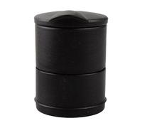 Luckious Cendrier portable avec couvercle sans fumée et anti-odeur, cendrier noir pour voiture, 2308-62A
