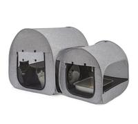 LUCKITTY Parc portable pour chat, salle d'accouchement, enclos, récupération postopératoire, conception de maison pour mieux se tenir debout, tente pliable pour animal domestique pour utilisation en