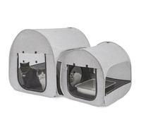 LUCKITTY Parc portable pour chat, salle d'accouchement, enclos, récupération postopératoire, conception de maison pour mieux se tenir debout, tente pliable pour animal domestique pour une utilisation