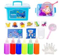 LUCKKY Contcove Safe Educational Magic Water Elf Kit, Aqua Gelz Set, Gels Magiques 3D CréAtifs, Jouet en gel d'eau Kit Créatif Enfant, jouet magique en gel d'eau 3D à faire soi-même (6color)