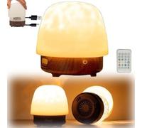 LUCKKY Lunie Lamp, Lunie Fire Lamp Night Light with Remote Control, Veilleuse et générateur de bruit Bluetooth, 16 couleurs Projecteur de Veilleuse D'ondes D'eau avec Enceinte Bluetooth