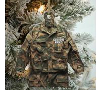Luckluccy Décorations de Noël personnalisées pour soldat militaire, uniforme de soldat militaire, décorations de Noël personnalisées pour décorations d'arbre, cadeaux souvenirs pour hommes et femmes