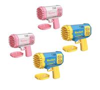Lucknel® Rocket Bubble Gun - Pistolet à bulles automatique avec lumière LED - Pour enfants - Idéal pour le jardin, les fêtes et les mariages (4)