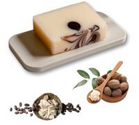 Lucknel Savon naturel fait à la main - Unique (1 pièce - Savon de coco au beurre de cacao avec beurre de karité)