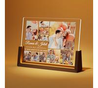 LUCKOR Cadeau Saint Valentin pour Femme Homme - Cadre Photo Personnalisé - Cadeau Personnalisé Couple Copain Copine - Idee Cadeau St-Valentin - Cadeaux Anniversaire - Lampe Personnalisée avec Photo