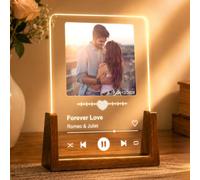 LUCKOR Plaque Spotify Personnalisée Cadre Photo - Cadeau Saint Valentin
