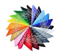 Luckwaii Bandana, Lot de 22 Bandanas pour Hommes et Femmes, Motif Cachemire Fichu Bandanas, Masque Facial, Foulard Carré, Bandeaux, Bracelet Foulard, 55 * 55cm
