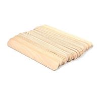 Luckxing 50 Glace en Bois, Bâtons Bois, Bâton Crème Glacée, Abaisse Langue, Bâtonnet Sucette, Bâtonnets en Bois pour Bricolage