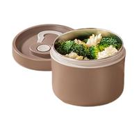 Luckxing Boîte À Repas Isotherme | 650ml en Acier Inoxydable Isolé à Double Étage,Boîte De Conservation Pour Repas Chaud - pour Étudiants, Enseignants, Infirmiers, Médecins, Femmes, Hommes, Adultes