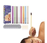 Luckxing Bougies Naturelles d'Cire d'oreille Bougie Cire d'oreille - Outil Nettoyage des Oreilles pour enlever la Cire des Bougies Auriculaires - Ensemble Bougies Auriculaires