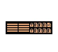 Luckxing Bouton Voiture - Autocollants d'interrupteur Lumineux pour fenêtre Porte Voiture | Décoration décalcomanies sécurité Lueur dans Le Noir, étiquettes