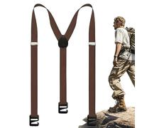 Luckxing Bretelles pour Hommes - Bretelles pour Pantalons de Ville Homme,Ceinture Invisible Y-Back Réglable pour Montagne Pêche Randonnée Travail