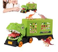 Luckxing Camion Porteur de Dinosaures | Figurines Action Dinosaure pour Tout-Petits - Jeu Éducatif et Créatif pour Jeu de Rôle - de Rôle Intérieur Voyager Anniversaire Fête