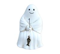 Luckxing Figurine Fantôme | Décor Fantôme Pêcheur Halloween - Sculptures Effrayantes en Résine Décoration pour Cheminée Chambre Cuisine Bibliothèque Jardin Séjour Salle à Manger Intérieur