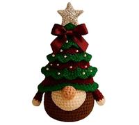 Luckxing Kit Crochet Noël - Kit Gnome Sapin de Noël Crochet Fait Main | Fournitures Artisanat Facile à Apprendre pour Créations à la Maison Ados Adultes Filles