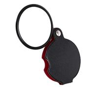 Luckxing loupe 10X - Loupe de Bijoux de Poche en Verre - Loupe de Lecture de Bijoux Portable de 50 mm, loupe en Verre, loupe 10X