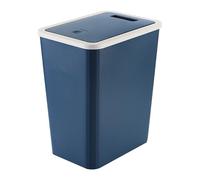 Luckxing Poubelle Pour Salle De Bains Avec Couvercle | Corbeille à Déchets,Poubelle De Recyclage Avec Fermeture Silencieuse Étroite 13L Pour Intérieur Salle De Bain Chambre Salon