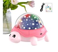 Luckxing Projecteur Veilleuse Enfant - Lampe Projection Nuit - Lampe Décorative Tortue 4 Couleurs Ambiance Lumineuse Chambre Bébé Ado Décoration
