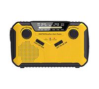 Luckxing Radio d'urgence 3000 mAh - Radio météo AM/Survie en Plein air pour la randonnée d'escala- Banque d'alimentation pour téléphone Portable, Lampe Poche et Lampe Lecture, Alarme