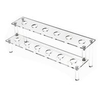 Luckxing Support pour Cornets de Glace,Porte-Cornets en Acrylique à 12 Places pour Fêtes - Affichage Transparent pour Barbe à Papa, Glacés, Amuse-Bouche, Fête d'Anniversaire, Événement Extérieur,