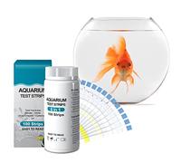 Luckxing Test pour Aquarium - Test pour Aquarium 6 en 1 - Kit Test l'eau 100 pièces, Tests dureté générale, Nitrite, Nitrate, PH, dureté carbonatée, Chlore