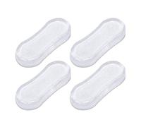 Luckxing Universels Pare-Siège Toilette, 4 Pièces Kit Tampon Abattant WC avec Adhésif Puissant Remplacement Coussinets Protection, Protège Bien Votre Sièges Toilette