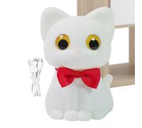 Luckxing Veilleuse pour Tout-Petit - Veilleuse Enfant Lampe Chat - LED Rechargeable Dimmable avec 7 Couleurs pour Décoration de Chambre à Coucher Maison Table de Nuit de Chevet Sommeil Bébé